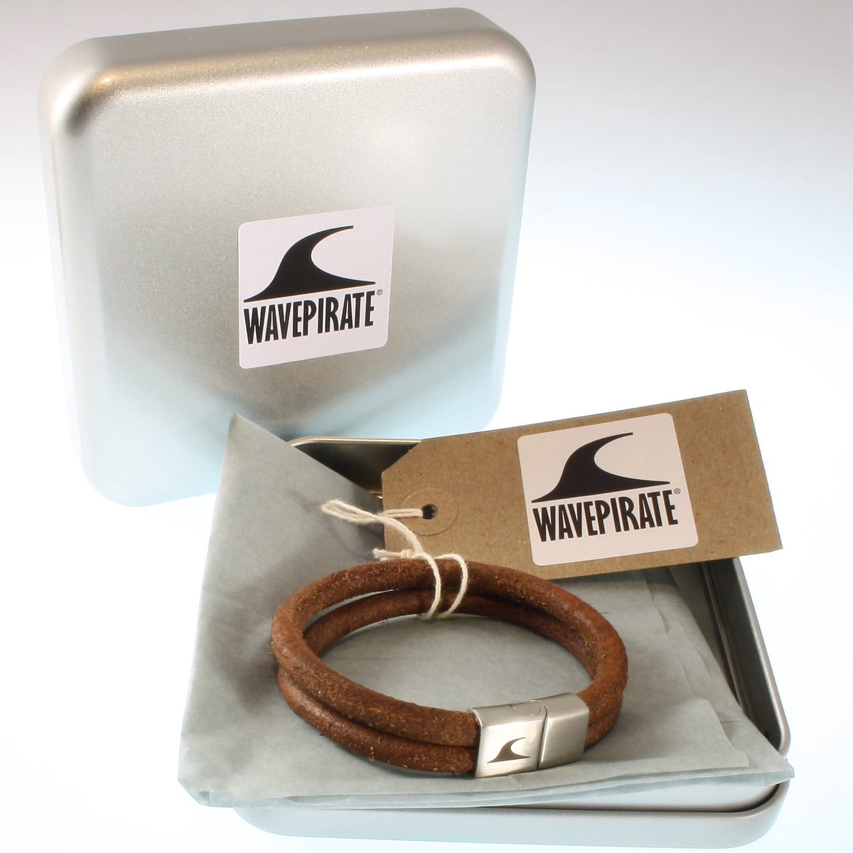 Leder-Armband-Herren-Tarifa-cognac-massiv-Edelstahlverschluss-geschenkbox-wavepirate-shop-r