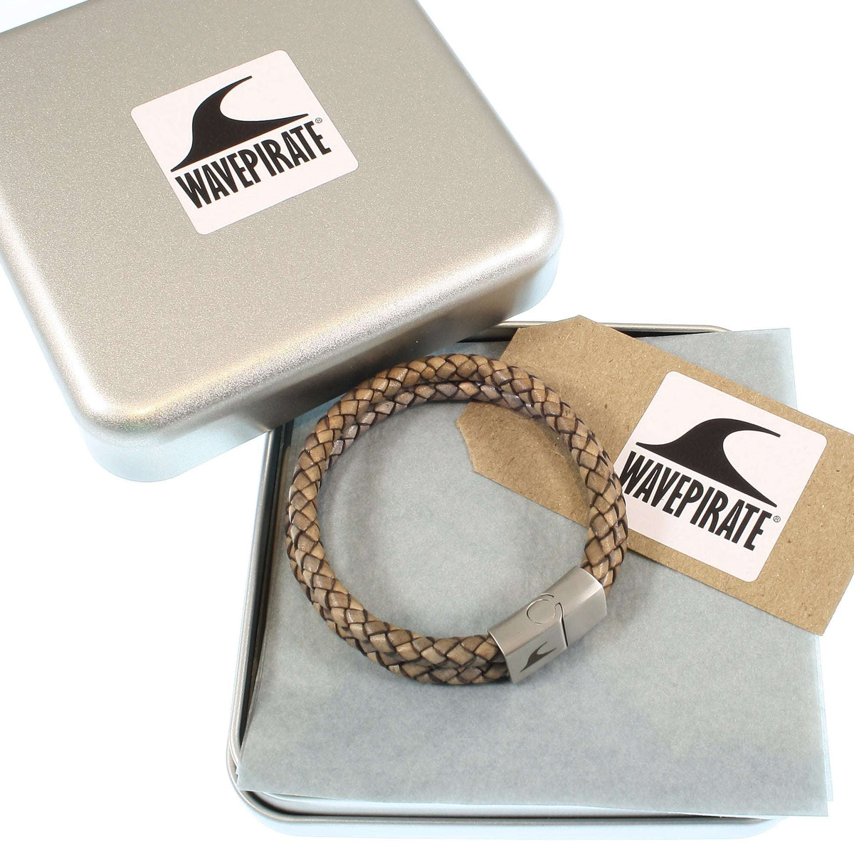 Leder-Armband-Herren-Tarifa-nuss-geflochten-Edelstahlverschluss-geschenkbox-wavepirate-shop-f