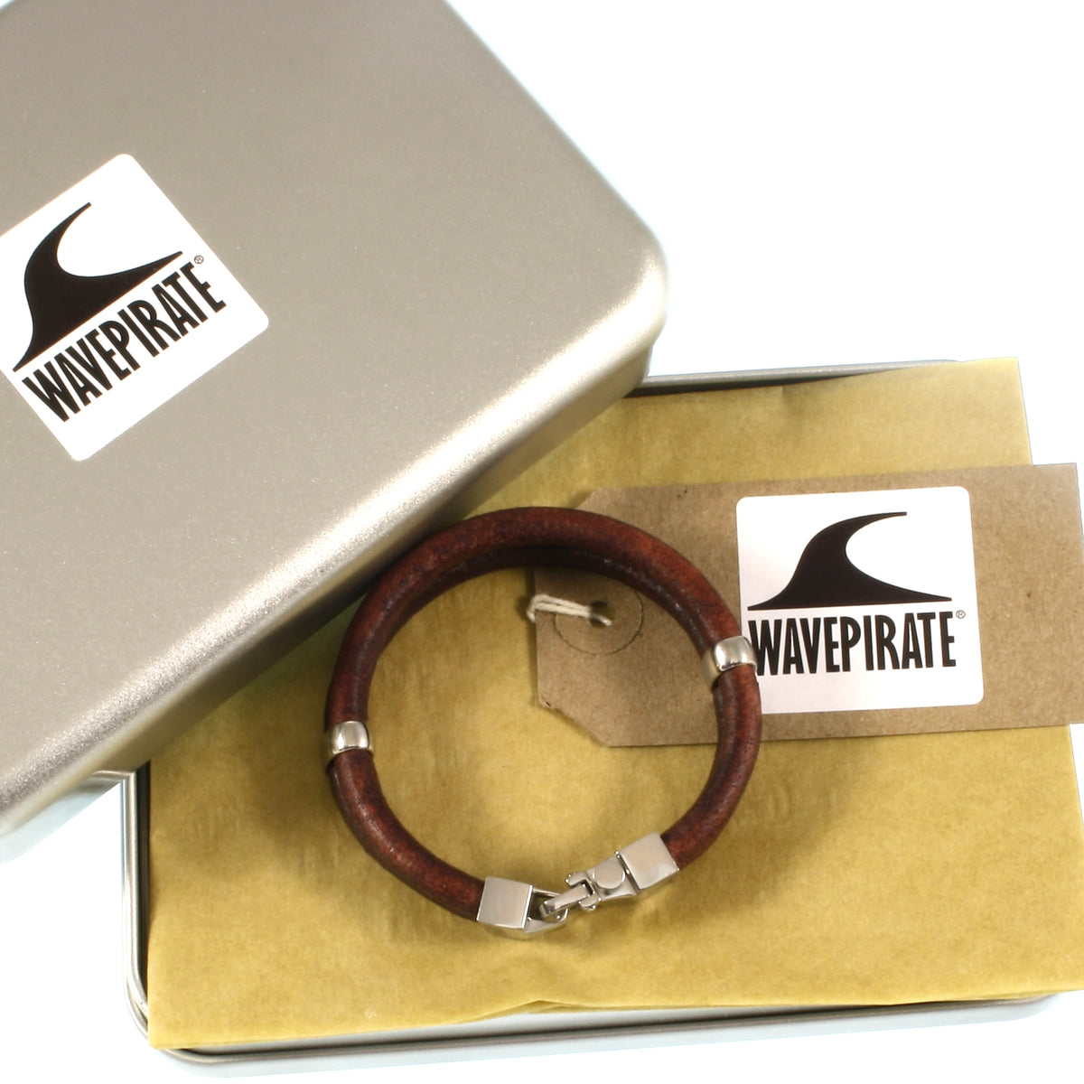 Leder-Armband-Herren-Turn-braun-massiv-Edelstahlverschluss-geschenkbox-wavepirate-shop-r