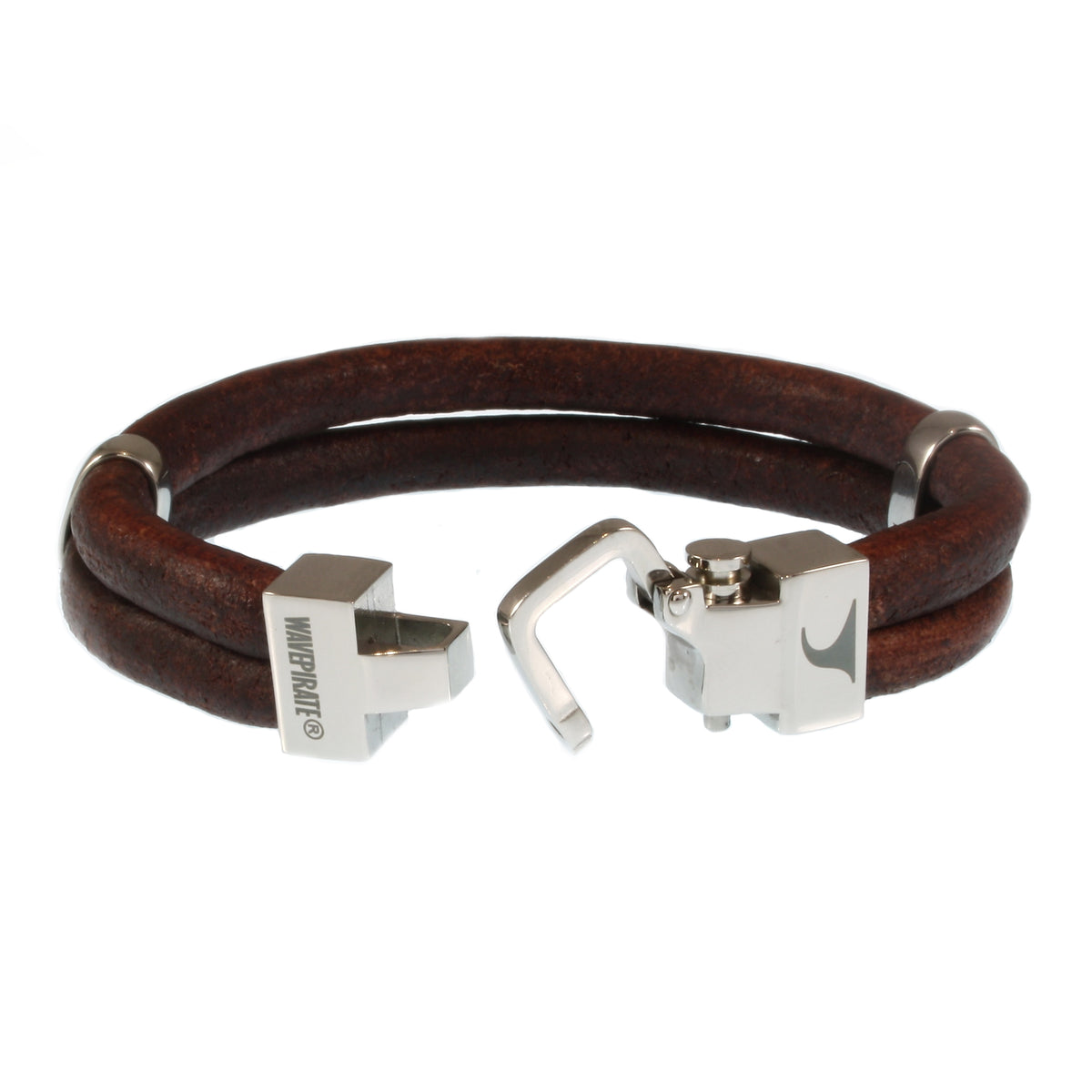 Leder-Armband-Herren-Turn-braun-massiv-Edelstahlverschluss-offen-wavepirate-shop-r