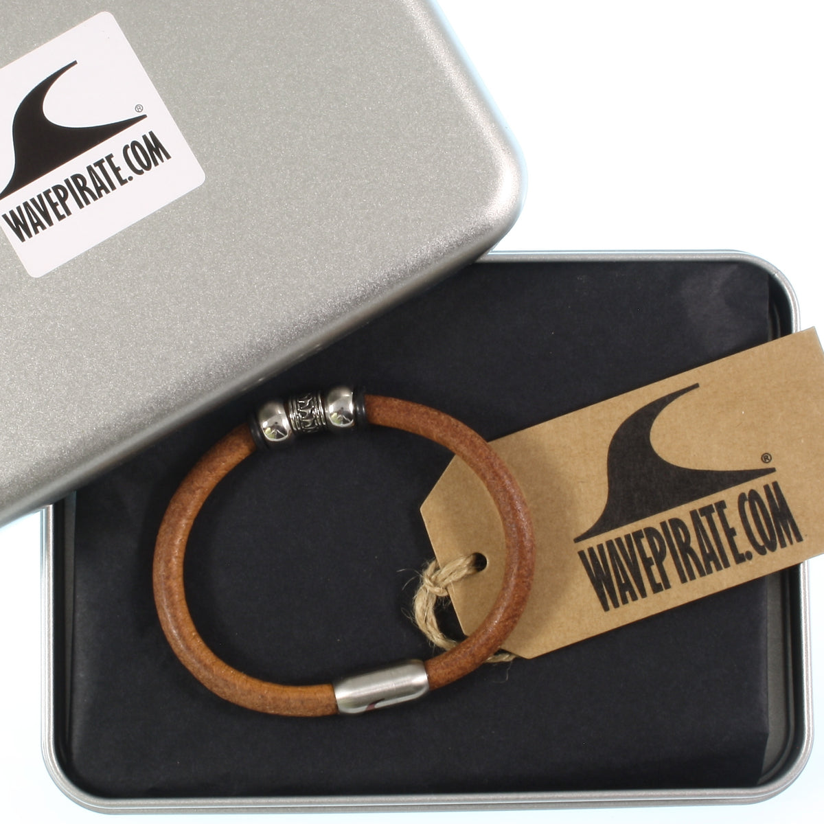 Leder-Armband-Herren-atoll-cognac-silber-massiv-Edelstahlverschluss-geschenkverpackung-wavepirate-shop-r