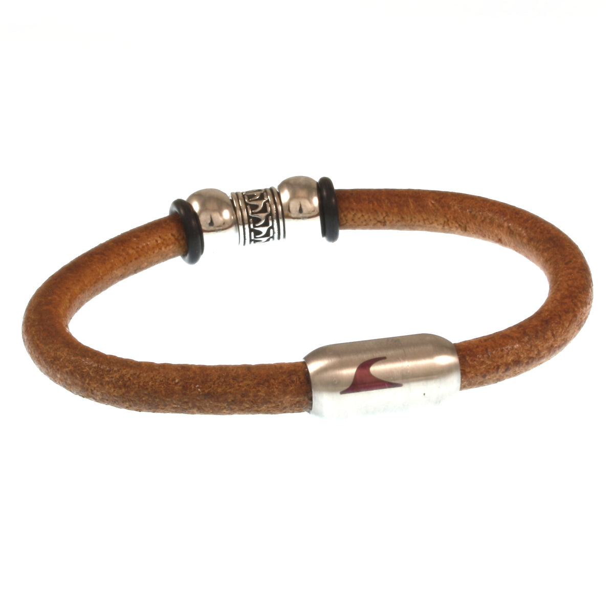 Leder-Armband-Herren-atoll-cognac-silber-massiv-Edelstahlverschluss-hinten-wavepirate-shop-r