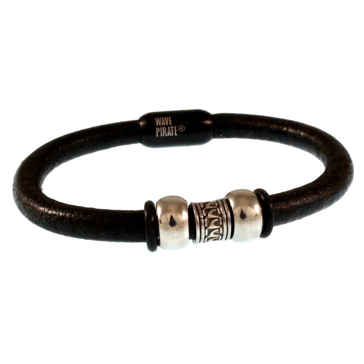 Leder-Armband-Herren-atoll-schwarz-massiv-Edelstahlverschluss-vorn-wavepirate-shop-r