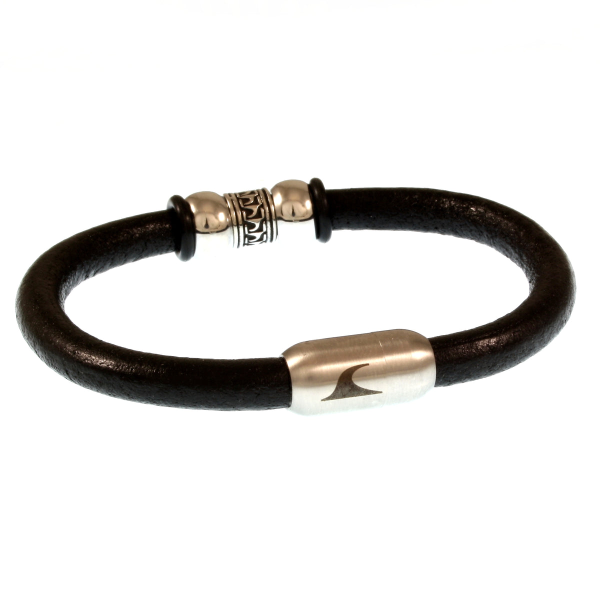 Leder-Armband-Herren-atoll-schwarz-silber-massiv-Edelstahlverschluss-hinten-wavepirate-shop-r