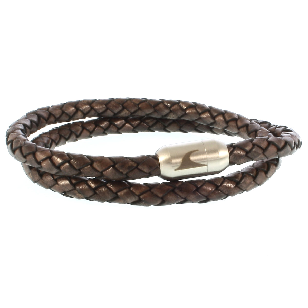 Leder-Armband-Herren-damen-hawaii-braun-geflochten-Edelstahlverschluss-vorn-wavepirate-shop-f