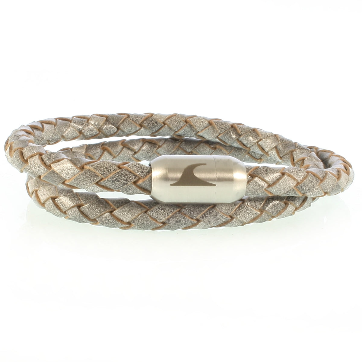 Leder-Armband-Herren-damen-hawaii-grau-geflochten-Edelstahlverschluss-vorn-wavepirate-shop-f