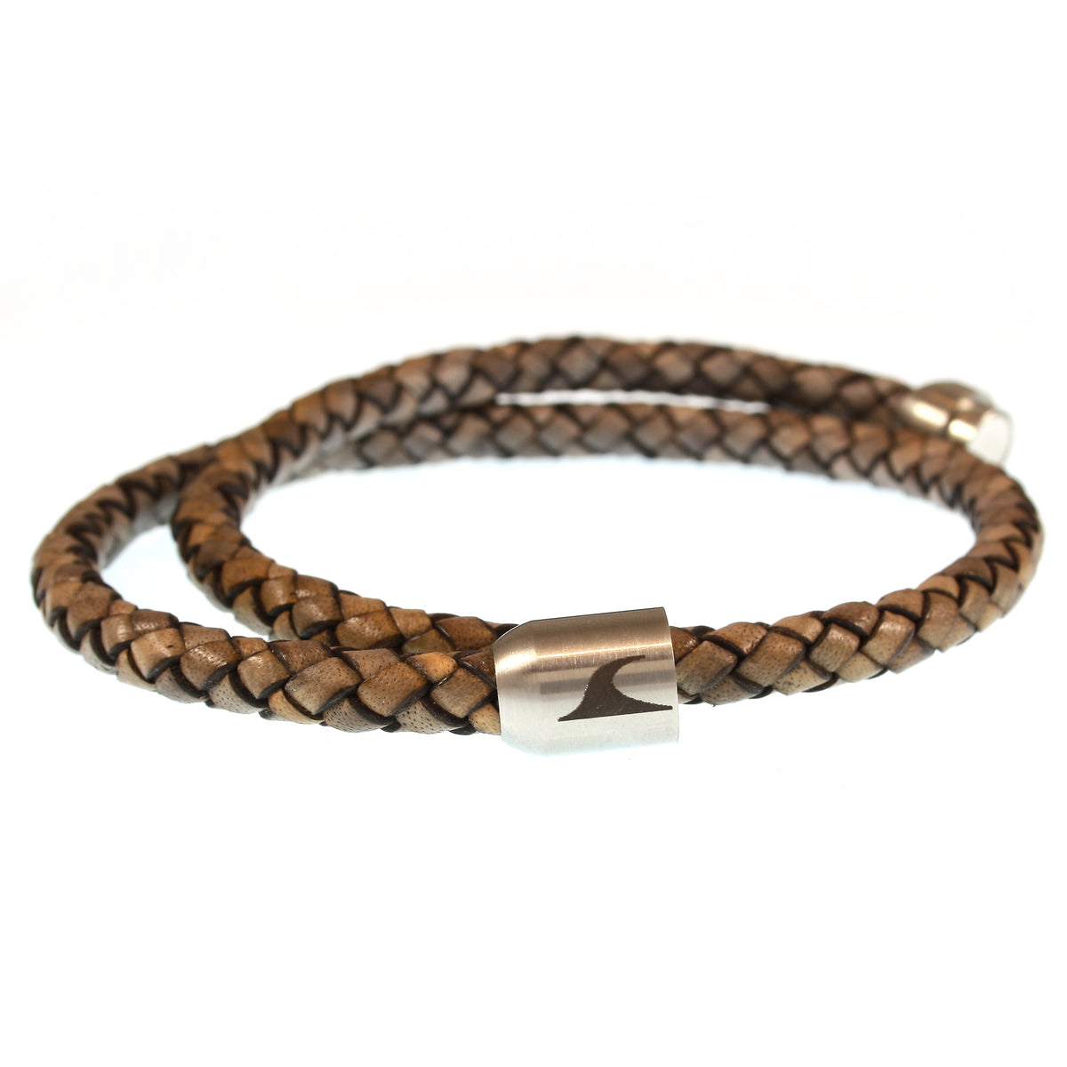 Leder-Armband-Herren-damen-hawaii-nuss-geflochten-Edelstahlverschluss-offen-wavepirate-shop-f