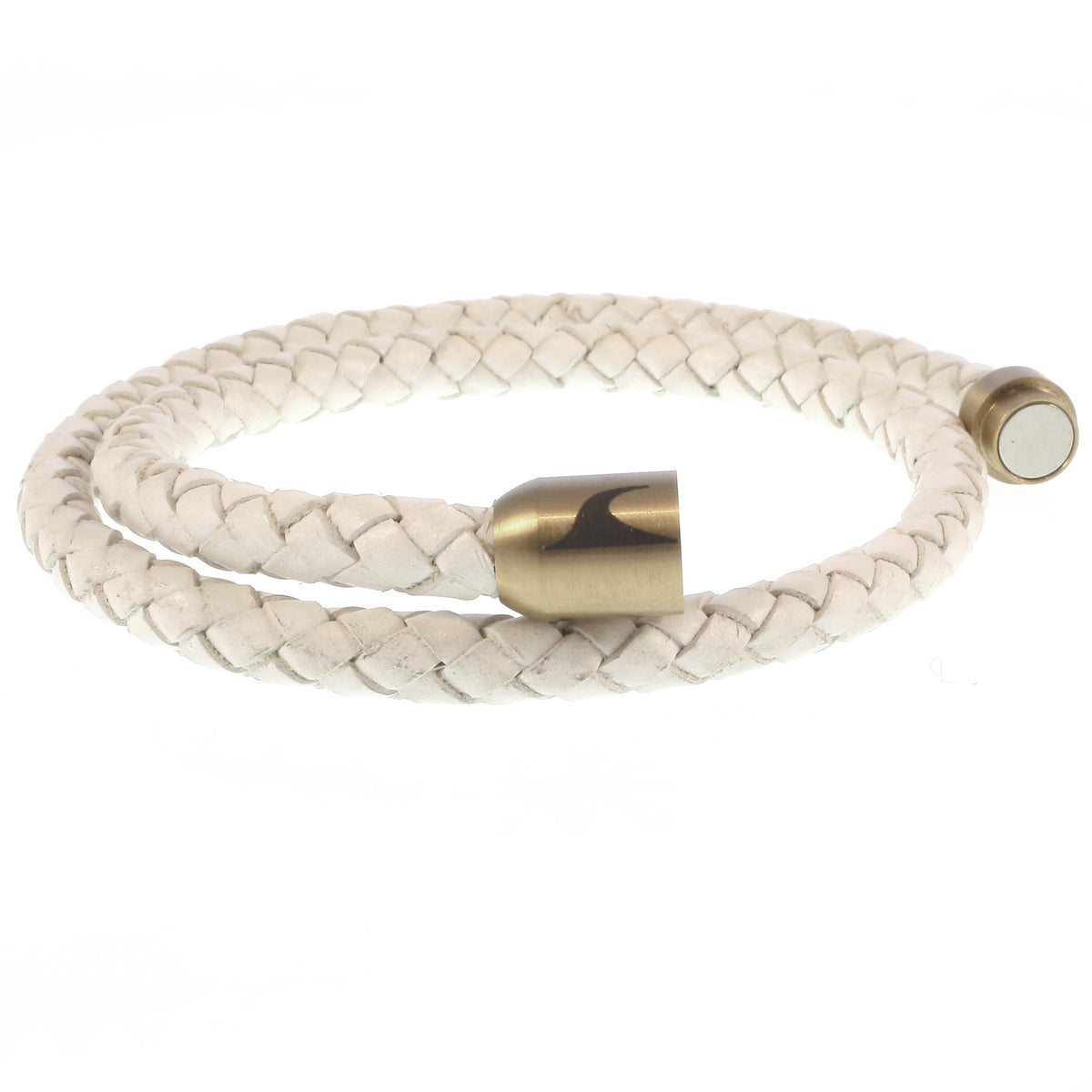 Leder-Armband-Herren-damen-hawaii-weiss-gold-geflochten-Edelstahlverschluss-offen-wavepirate-shop-f