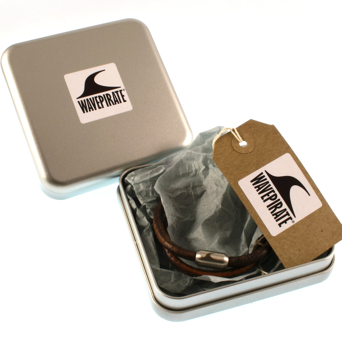 Leder-Armband-Herren-hawaii-braun-massiv-Edelstahlverschluss-geschenkverpackung-wavepirate-shop-r