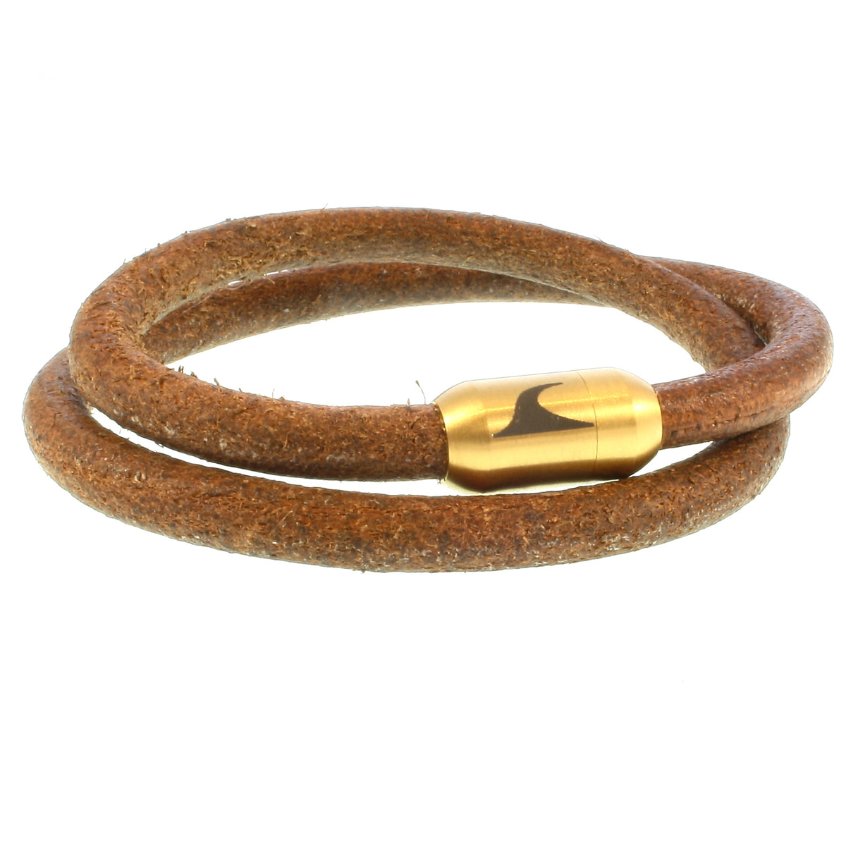 Leder-Armband-Herren-hawaii-cognac-gold-massiv-Edelstahlverschluss-vorn-wavepirate-shop-r