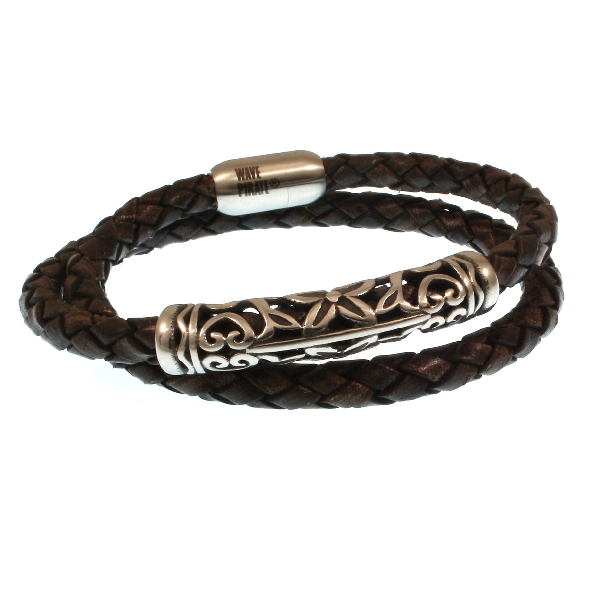 Leder-Armband-Herren-hawaii-xo-braun-Edelstahlverschluss-hinten-wavepirate-shop-f