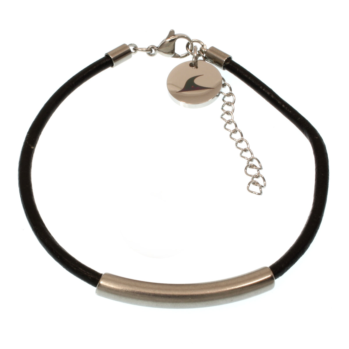 Leder-armband-Damen-herren-curve-fusskette-schwarz-massiv-Edelstahlverschluss-verstellbar-vorn-wavepirate-shop-r