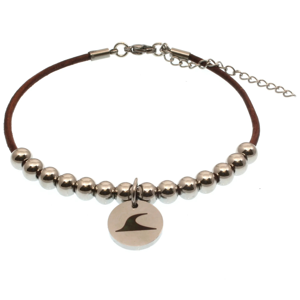 Leder-armband-Herren-damen-fusskette-aloha-bordeaux-Edelstahlverschluss-vorn-wavepirate-shop-z2