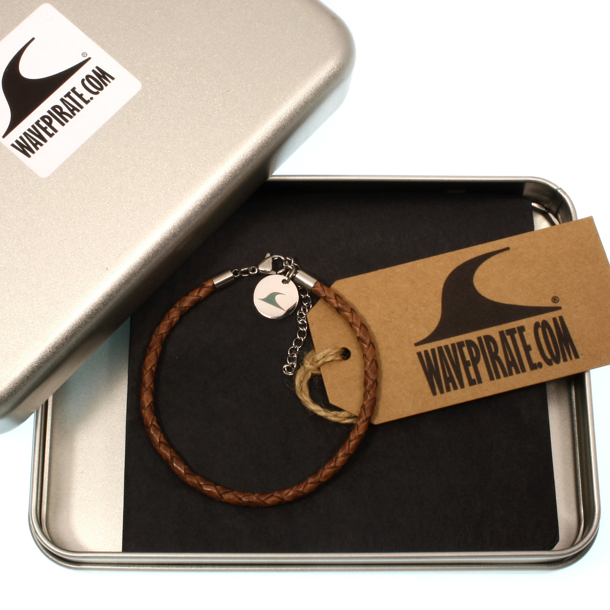 Leder-armband-Herren-damen-fusskette-breeze-cognac-Edelstahlverschluss-geschenkverpackung-wavepirate-shop-f