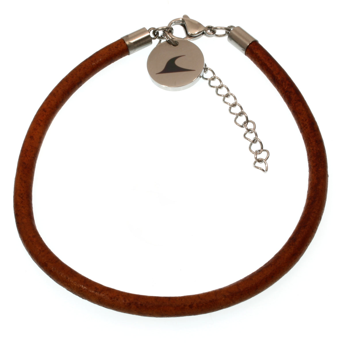 Leder-armband-Herren-damen-fusskette-breeze-cognac-massiv--Edelstahlverschluss-vorn-wavepirate-shop-r