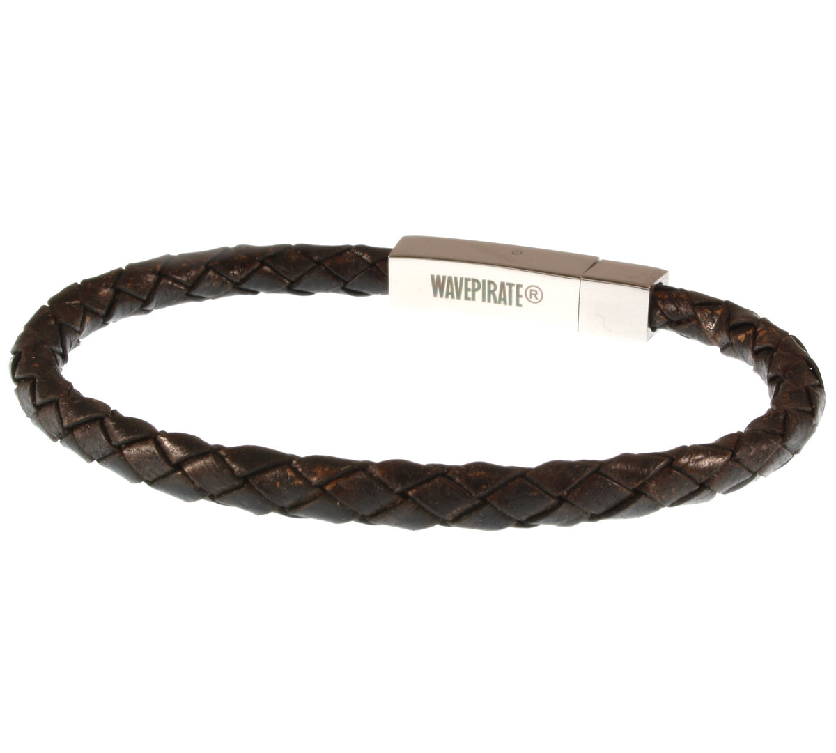 Leder-armband-Herren-damen-one-braun-geflochten-Edelstahlverschluss-hinten-wavepirate-shop-f