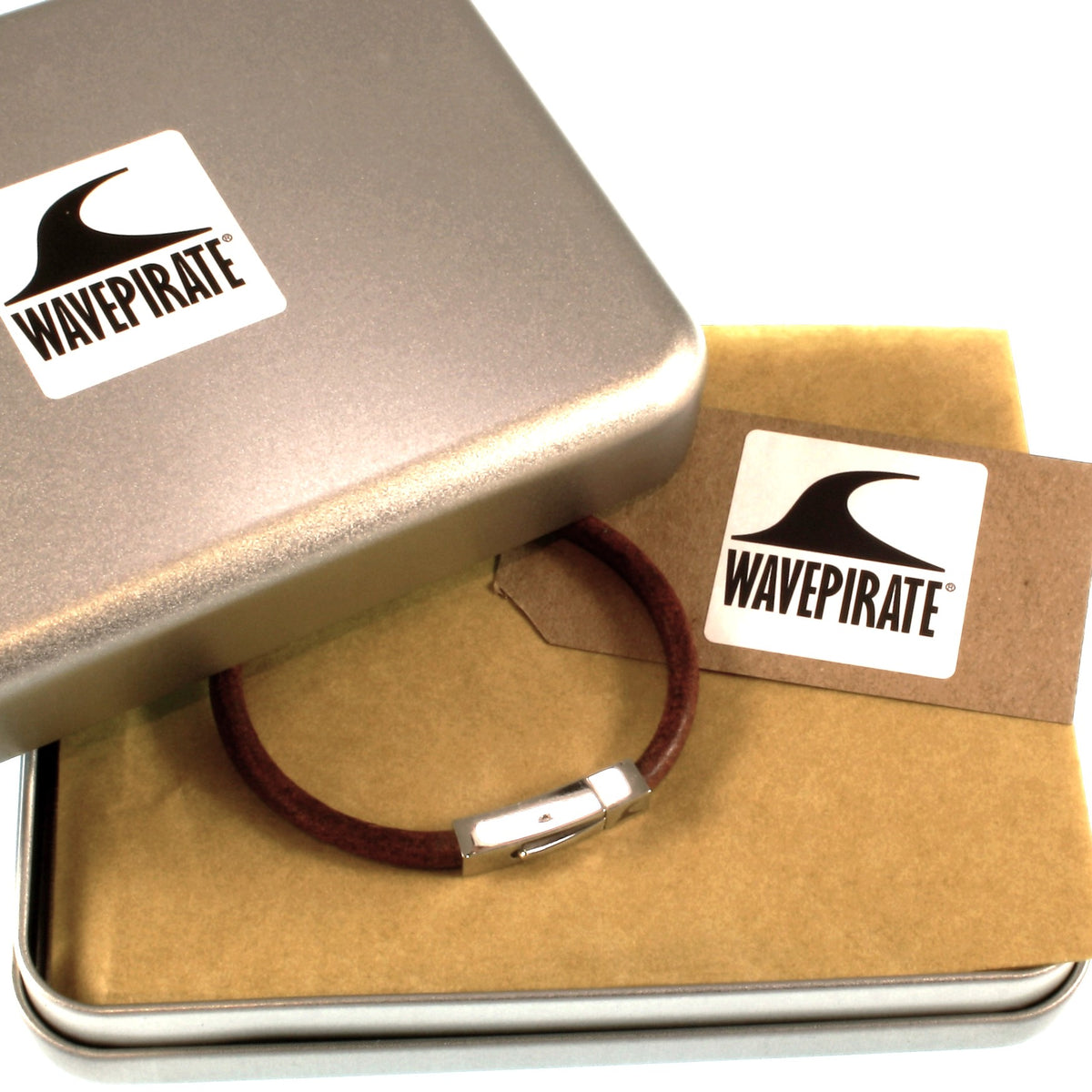 Leder-armband-Herren-damen-one-cognac-massiv-Edelstahlverschluss-geschenkverpackung-wavepirate-shop-r