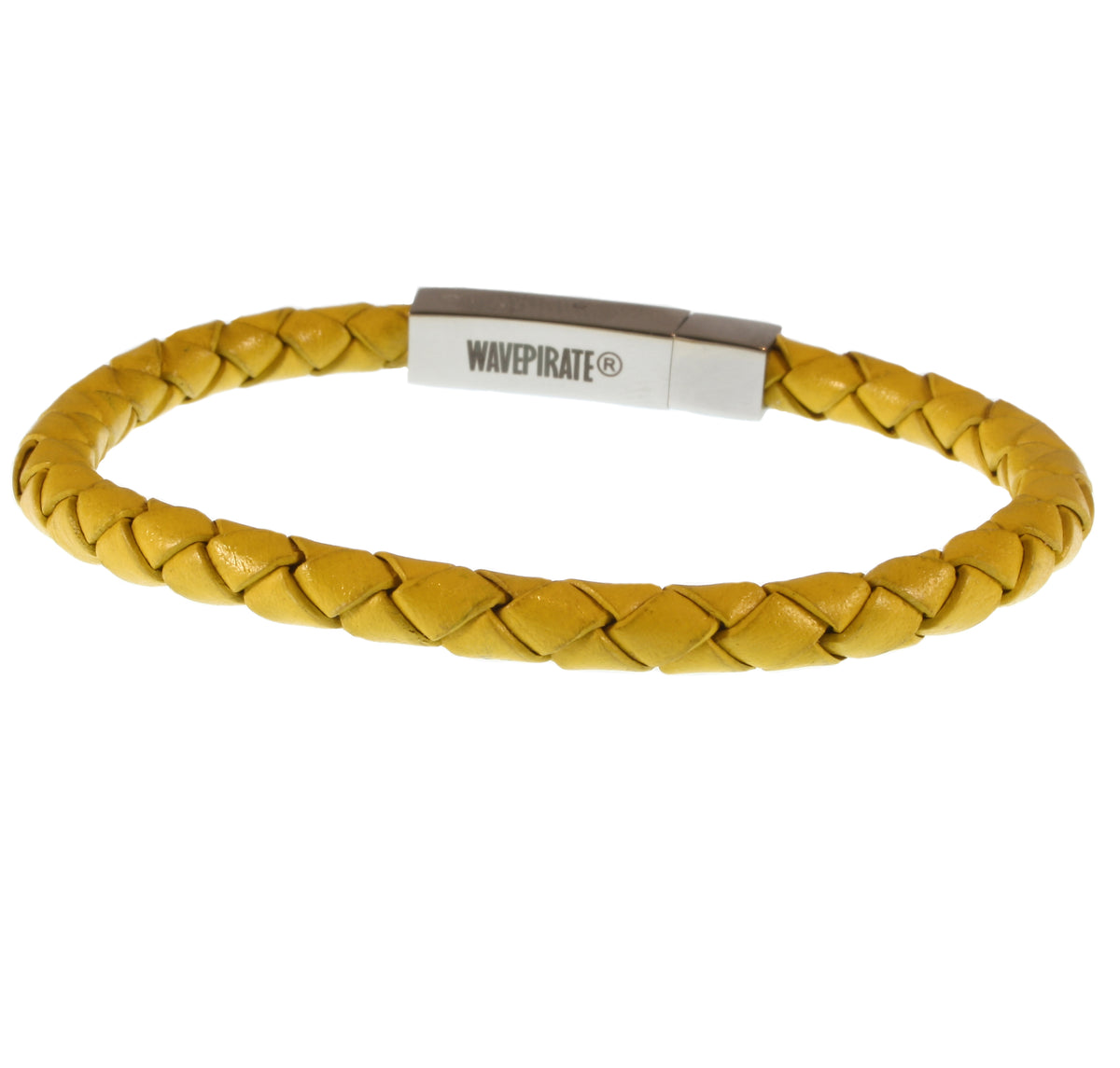 Leder-armband-Herren-damen-one-gelb-geflochten-Edelstahlverschluss-hinten-wavepirate-shop-f