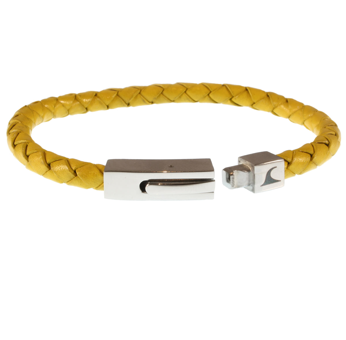 Leder-armband-Herren-damen-one-gelb-geflochten-Edelstahlverschluss-offen-wavepirate-shop-f