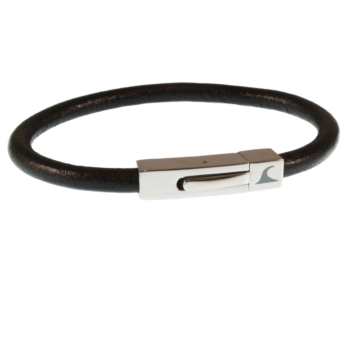 Leder-armband-Herren-damen-one-schwarz-massiv-Edelstahlverschluss-vorn-wavepirate-shop-r
