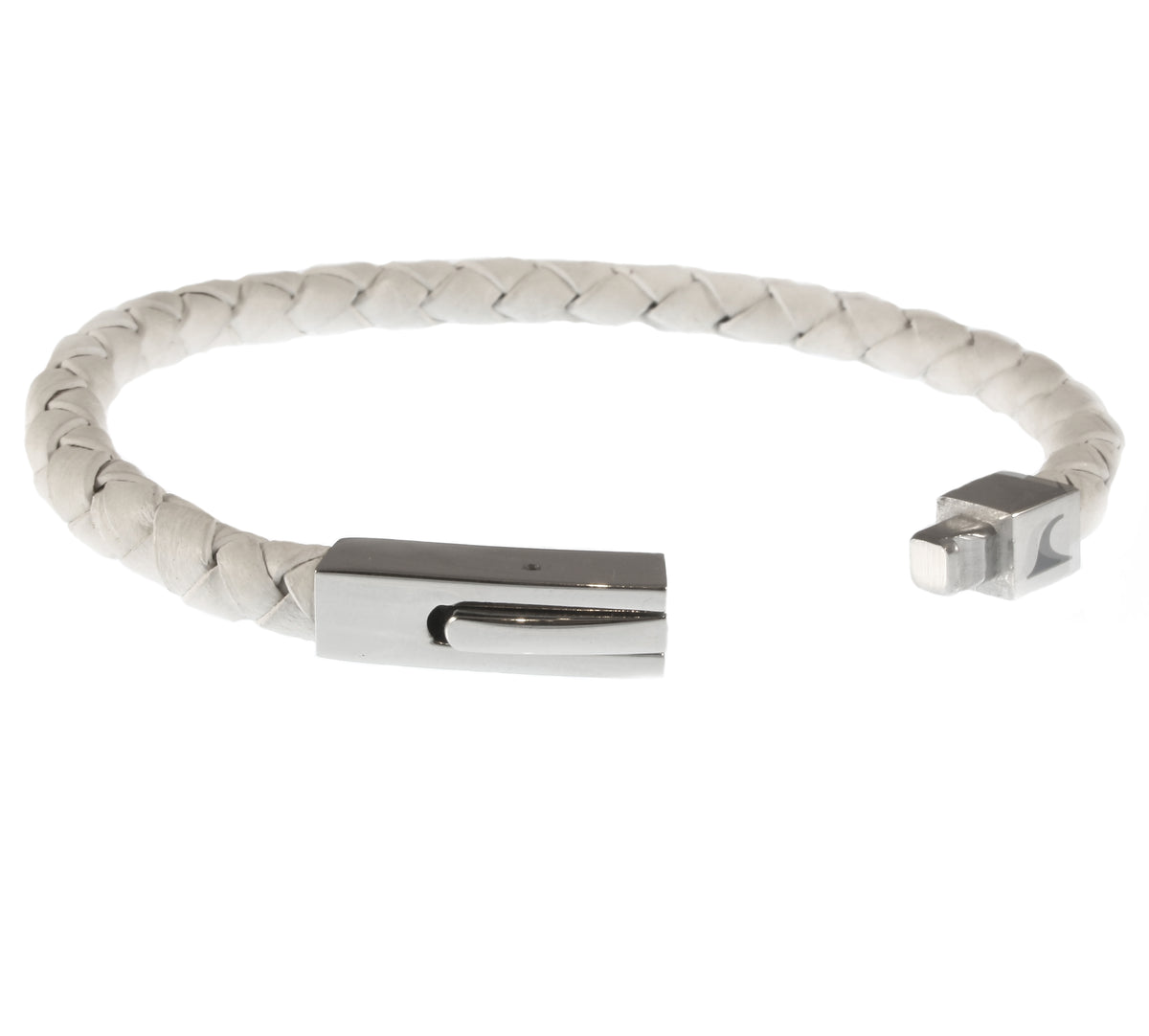 Leder-armband-Herren-damen-one-weiss-geflochten-Edelstahlverschluss-offen-wavepirate-shop-f