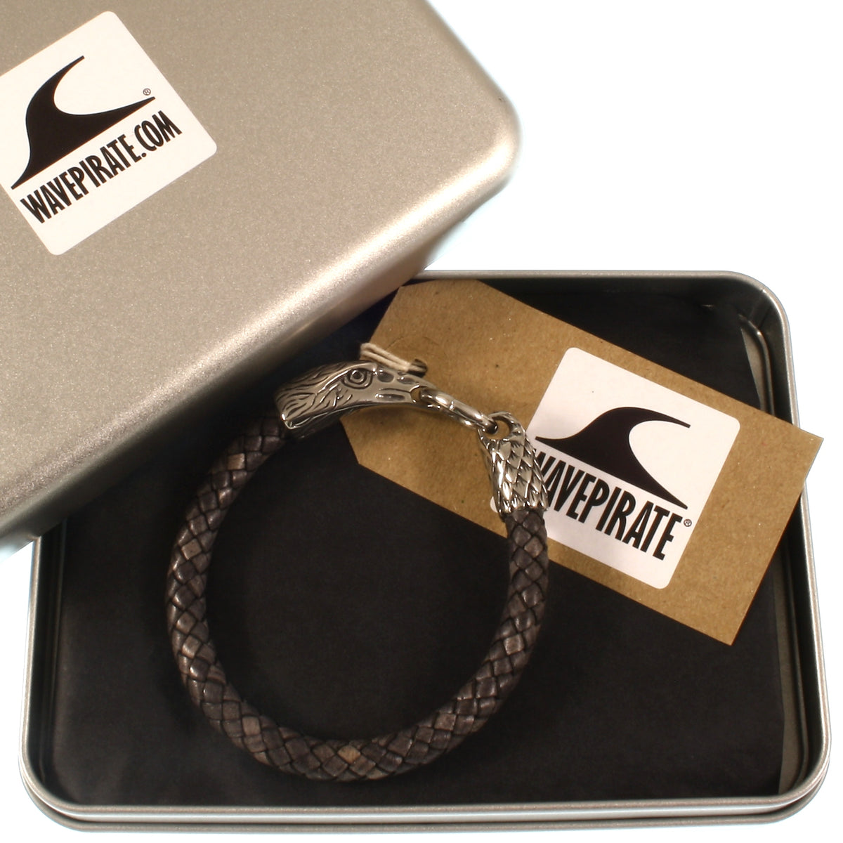 Leder-armband-Herren-eagle-adler-grau-geflochten-Edelstahlverschluss-geschenkverpackung-wavepirate-shop-f