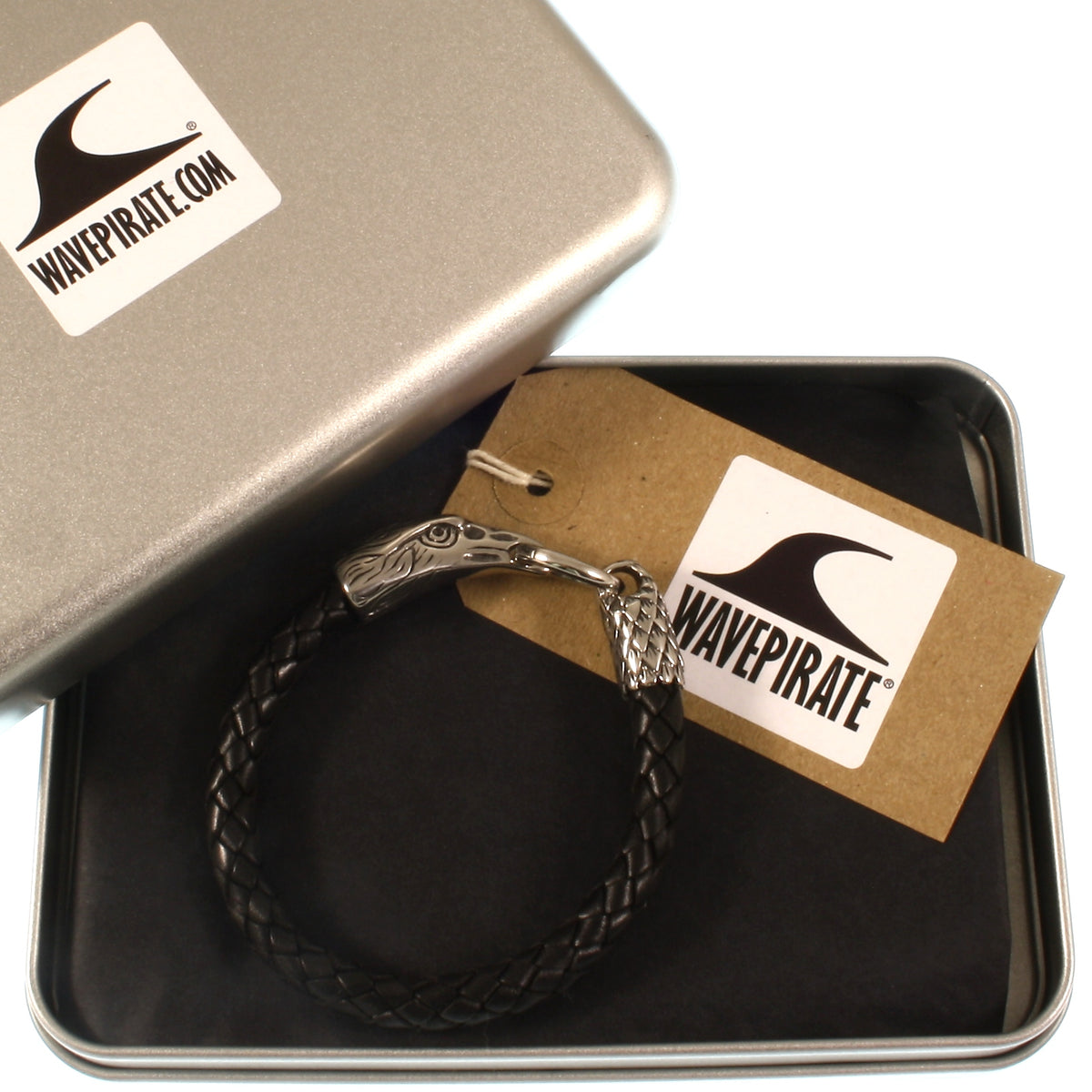 Leder-armband-Herren-eagle-adler-schwarz-geflochten-Edelstahlverschluss-geschenkverpackung-wavepirate-shop-f