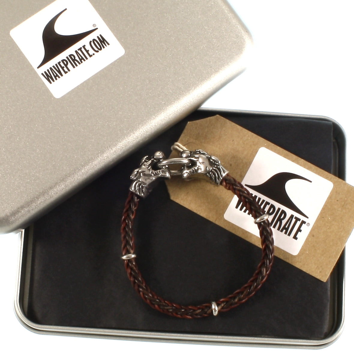 Leder-armband-Herren-lion-braun-geflochten-Edelstahlverschluss-geschenkverpackung-wavepirate-shop-8