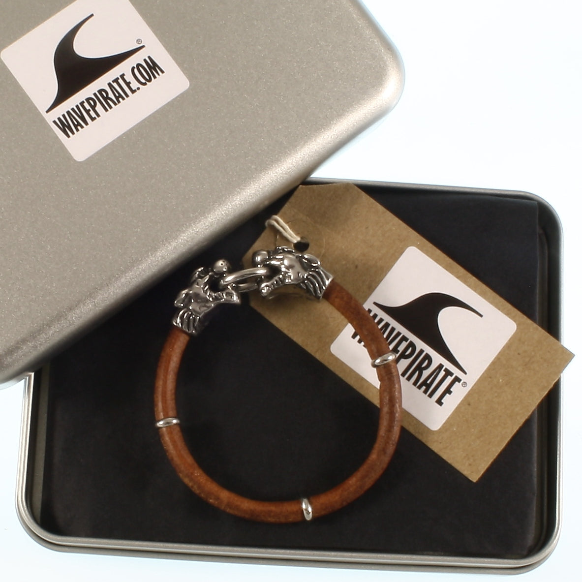 Leder-armband-Herren-lion-braun-massiv-Edelstahlverschluss-geschenkverpackung-wavepirate-shop-r