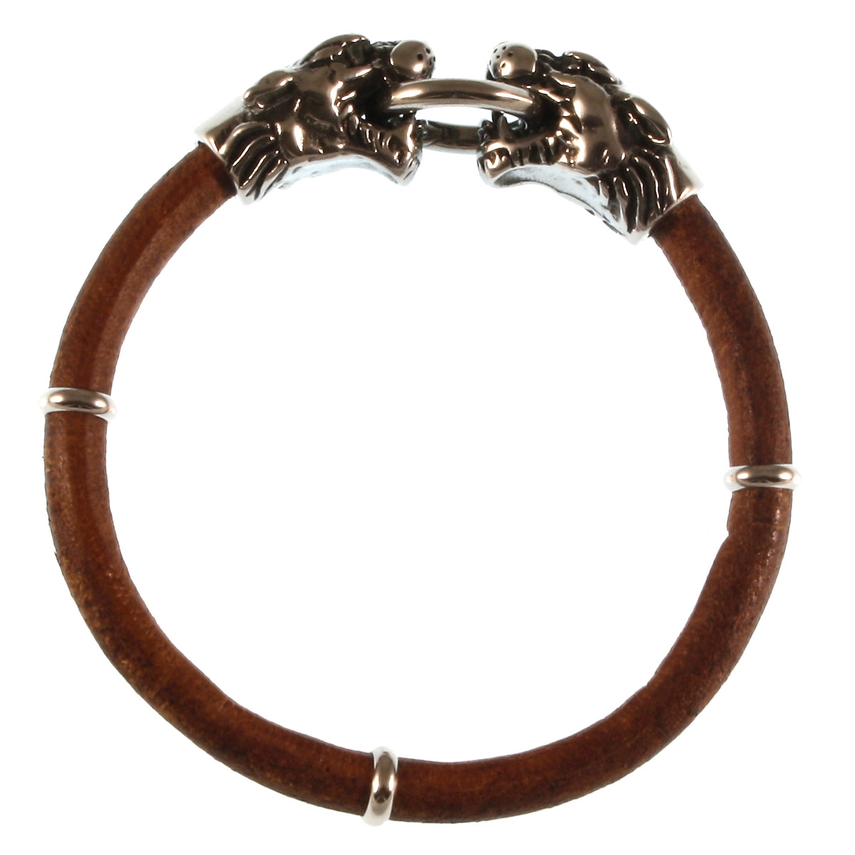 Leder-armband-Herren-lion-braun-massiv-Edelstahlverschluss-vorn-wavepirate-shop-r