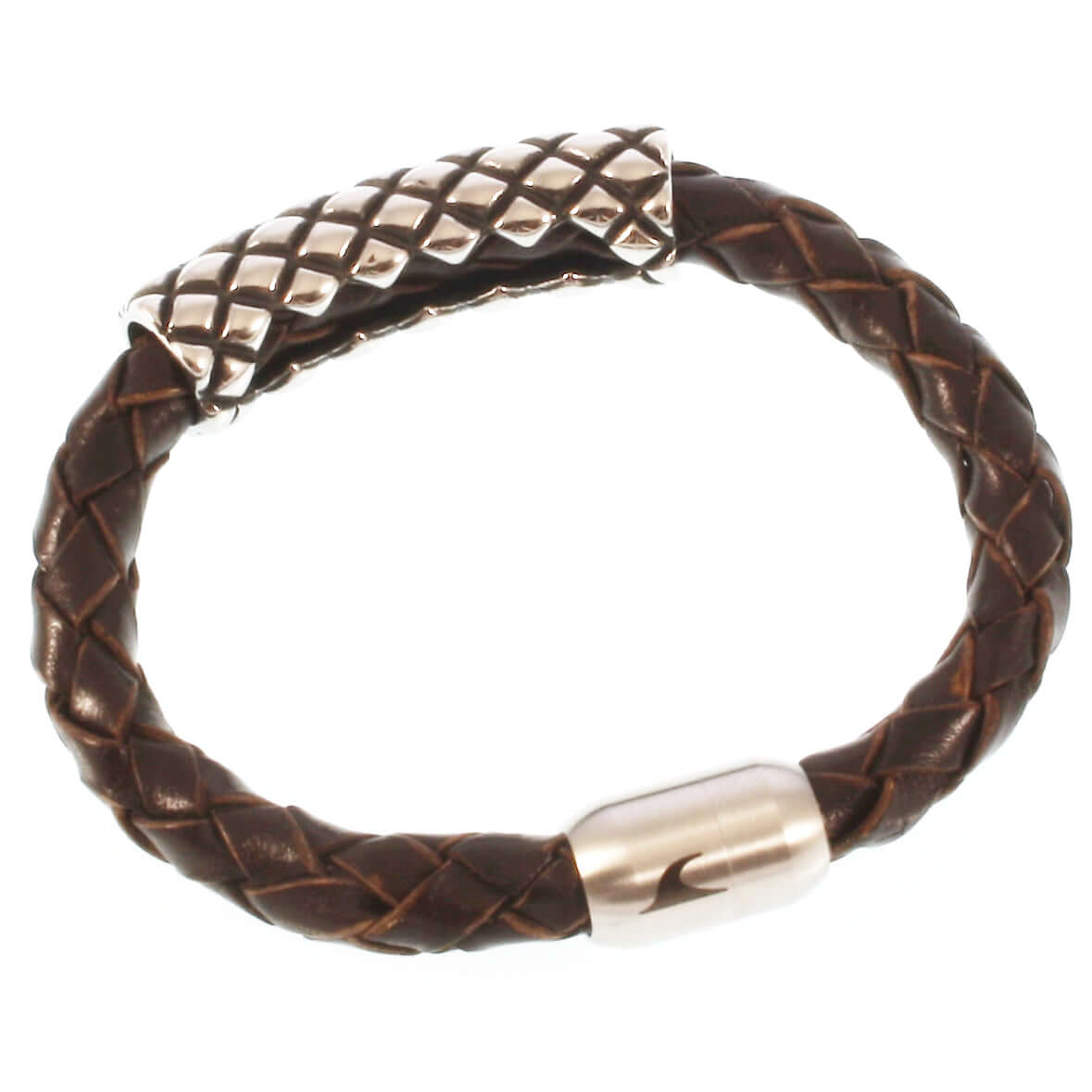 Leder-armband-Herren-max-braun-geflochten-Edelstahlverschluss-hinten-wavepirate-shop-f4