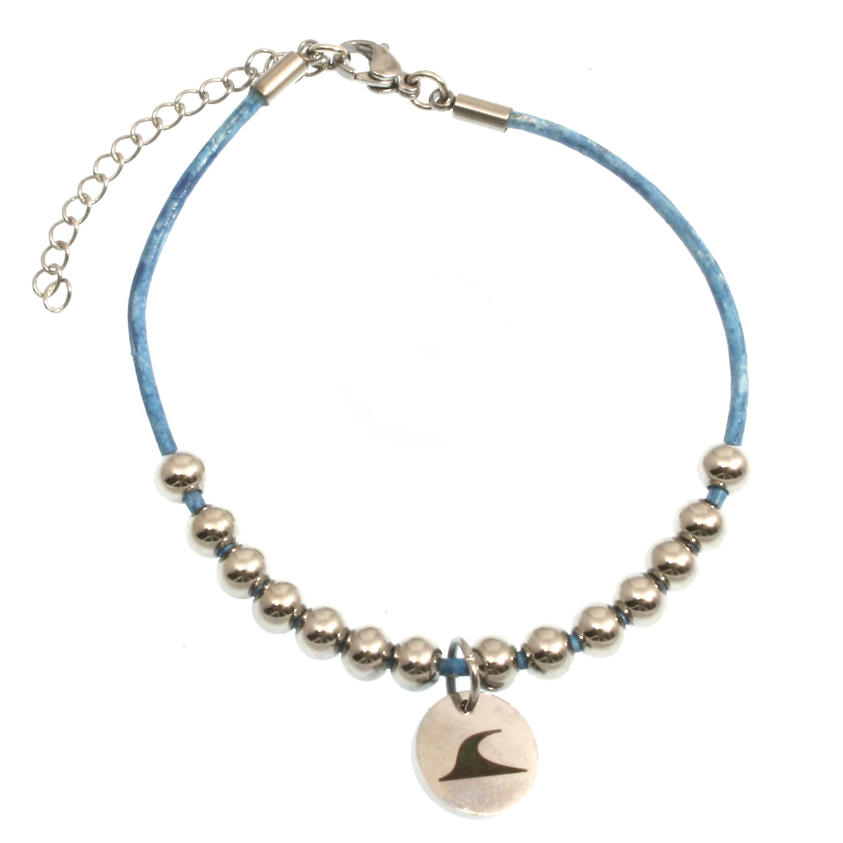 Leder-armband-damen-Herren-fusskette-aloha-blau-Edelstahlverschluss-vorn-wavepirate-shop-z2-1