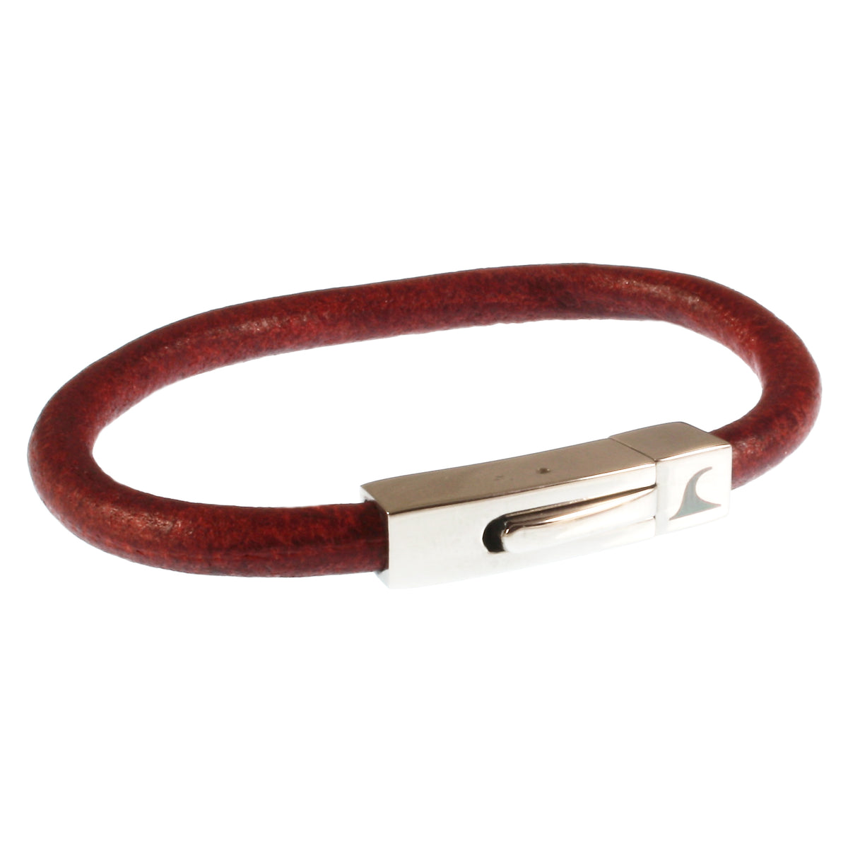 Leder-armband-damen-Herren-one-bordeaux-massiv-Edelstahlverschluss-vorn-wavepirate-shop-r