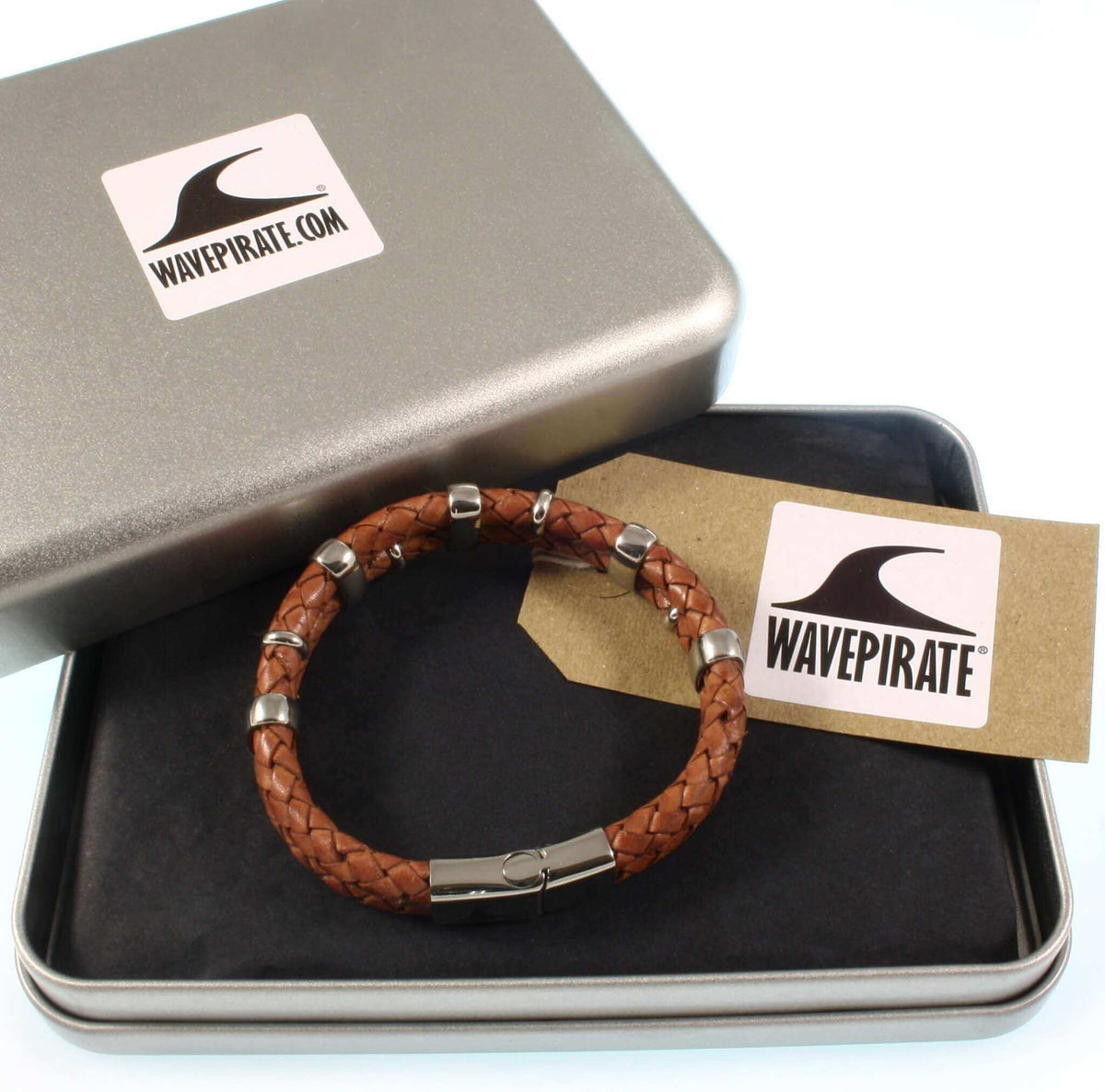 Lederarmband-Herren-Afrika-cognac-geflochten-Edelstahlverschluss-geschenkverpackung-wavepirate-shop-f
