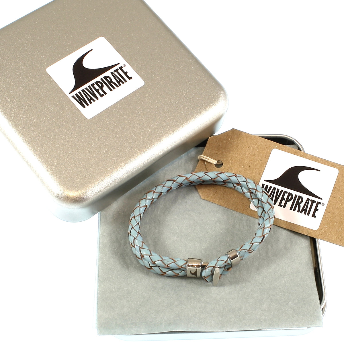 Lederarmband-Herren-Aruba-heaven-geflochten-Edelstahlverschluss-geschenkverpackung-wavepirate-shop-f