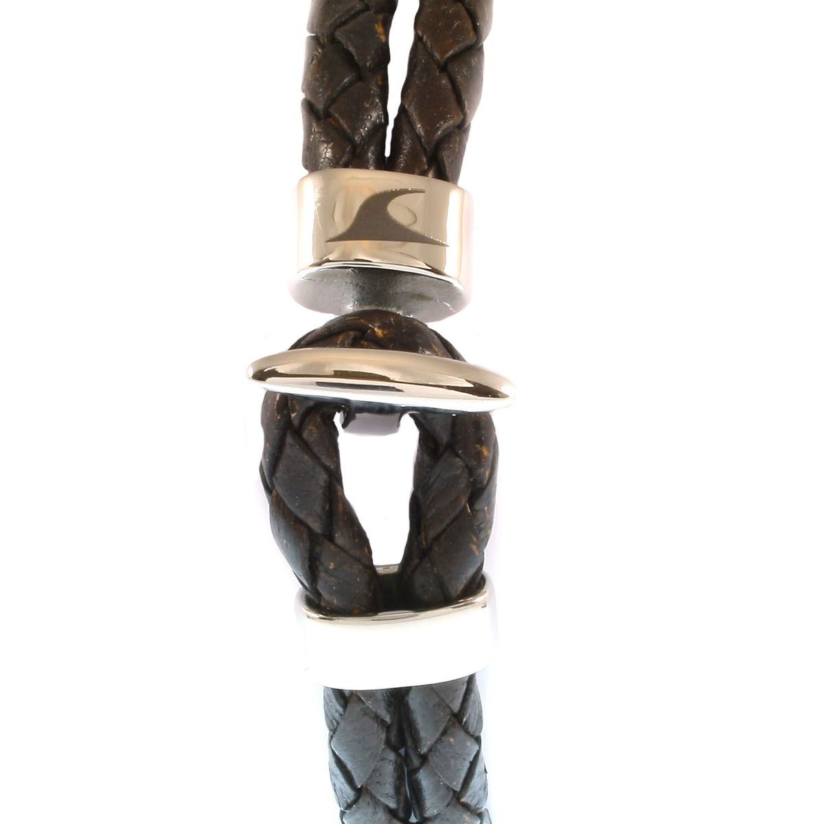 Lederarmband-Herren-Damen-Aruba-braun-geflochten-Edelstahlverschluss-hinten-wavepirate-shop-f