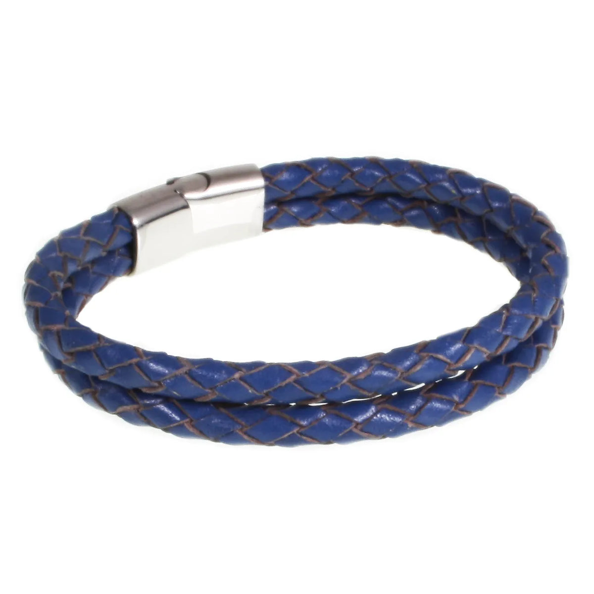 Lederarmband-Herren-Damen-Tarifa-blau-geflochten-Edelstahlverschluss-hinten-wavepirate-shop-f1