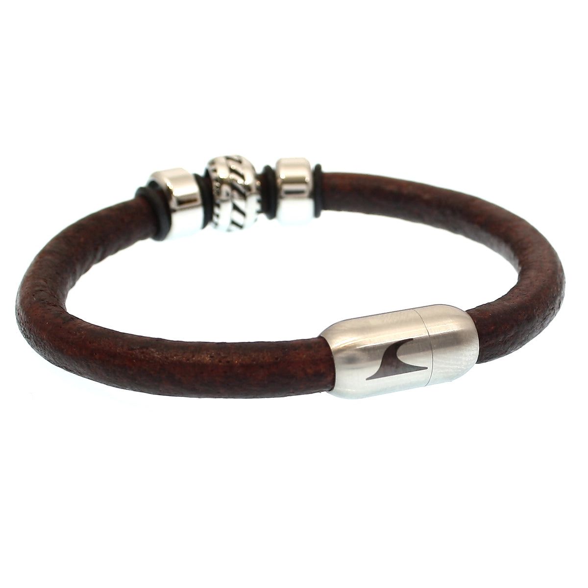 Lederarmband-Herren-braun-steel-silber-massiv-Edelstahlverschluss-hinten-wavepirate-shop-r