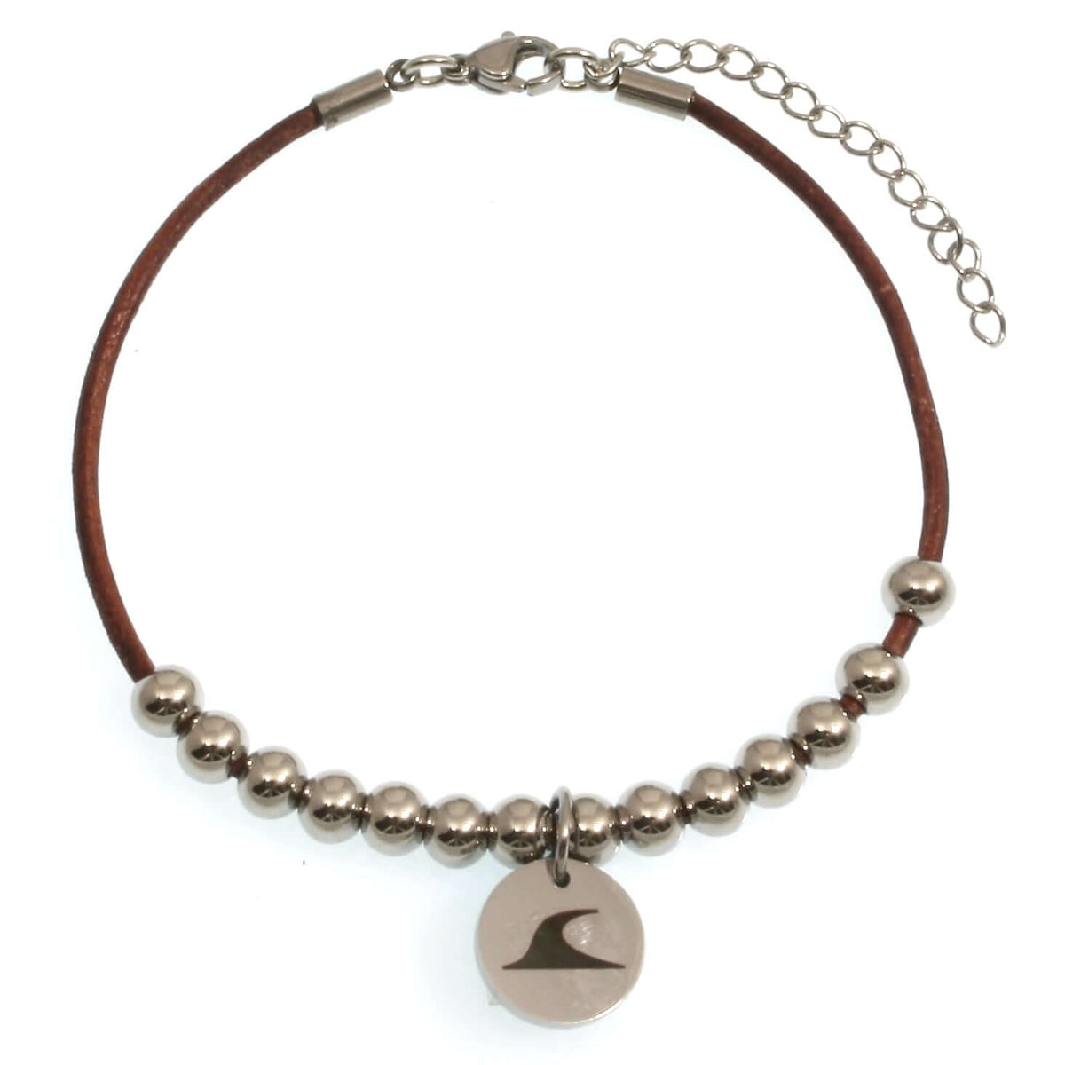 Lederarmband-Herren-damen-fusskette-aloha-bordeaux-Edelstahlverschluss-vorn-wavepirate-shop-z2-1