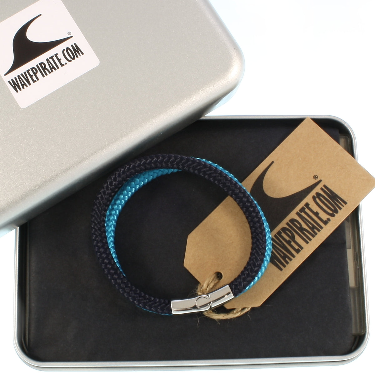 Herren-Segeltau-Armband-Tarifa-nachtblau-blau-geflochten-Edelstahlverschluss-geschenkbox-wavepirate-shop-st