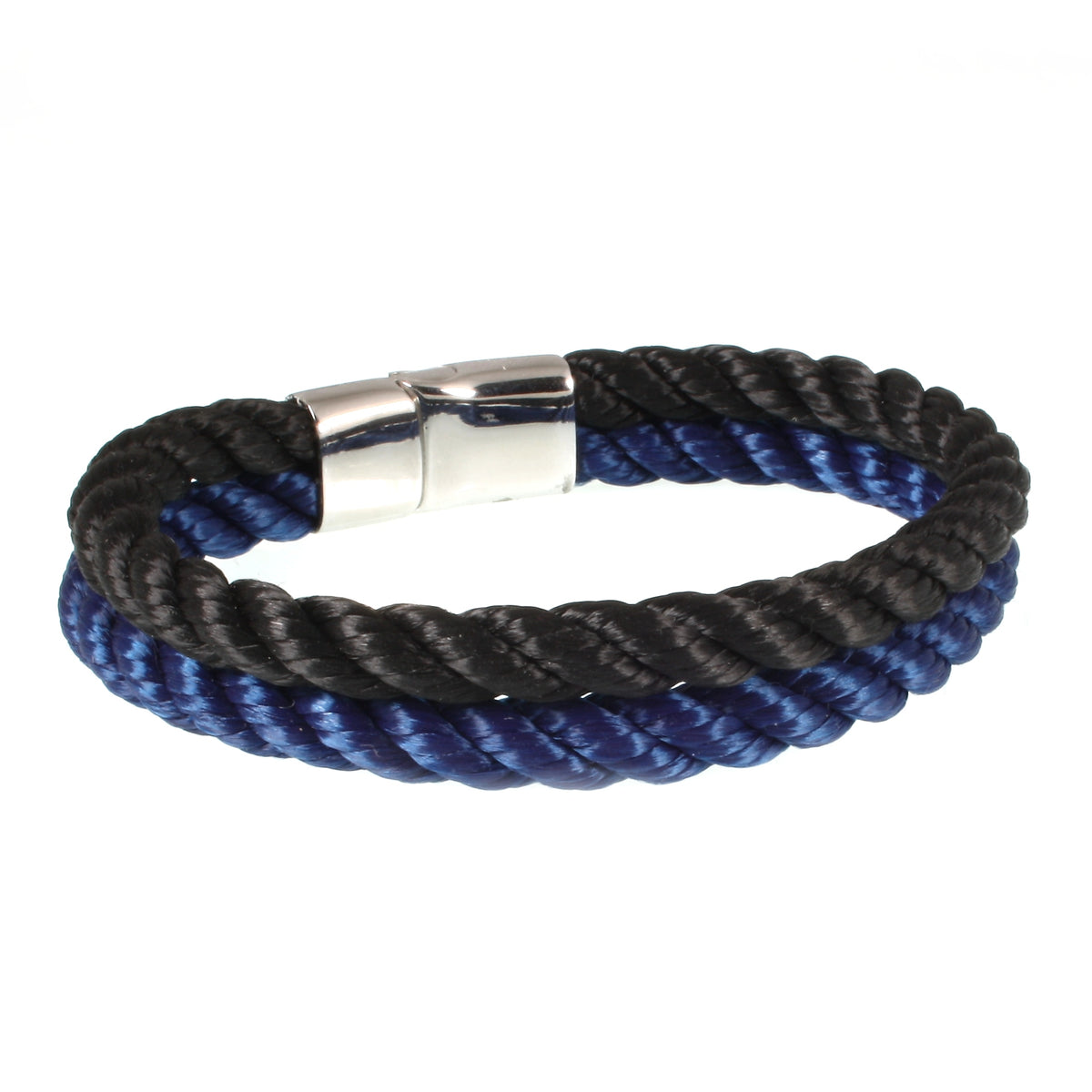 Herren-Segeltau-Armband-Tarifa-schwarz-koenigsblau-geflochten-Kordel-Edelstahlverschluss-hinten-wavepirate-shop-k