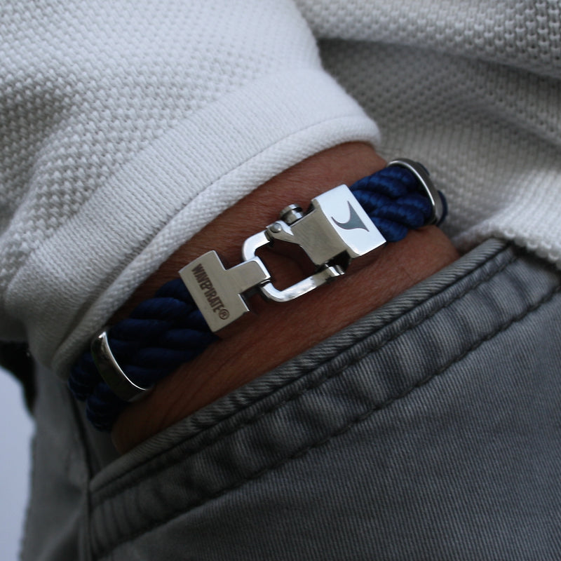 Herren-Segeltau-Armband-Turn-koenigsblau-geflochten-Kordel-Edelstahlverschluss-getragen-wavepirate-shop-k