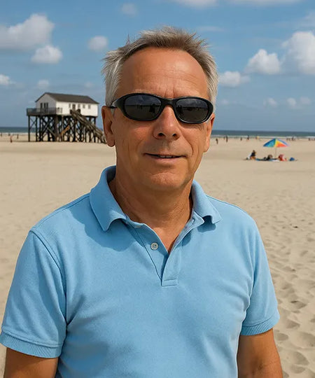 Norbert ist der Gründer und Geschäftsführer von WAVEPIRATE. Lederarmbänder und Segeltauarmbänder direkt in Hamburg produziert.