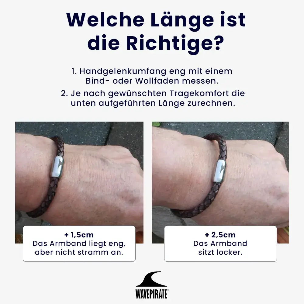 WAVEPIRATE Armband Größenempfehlung