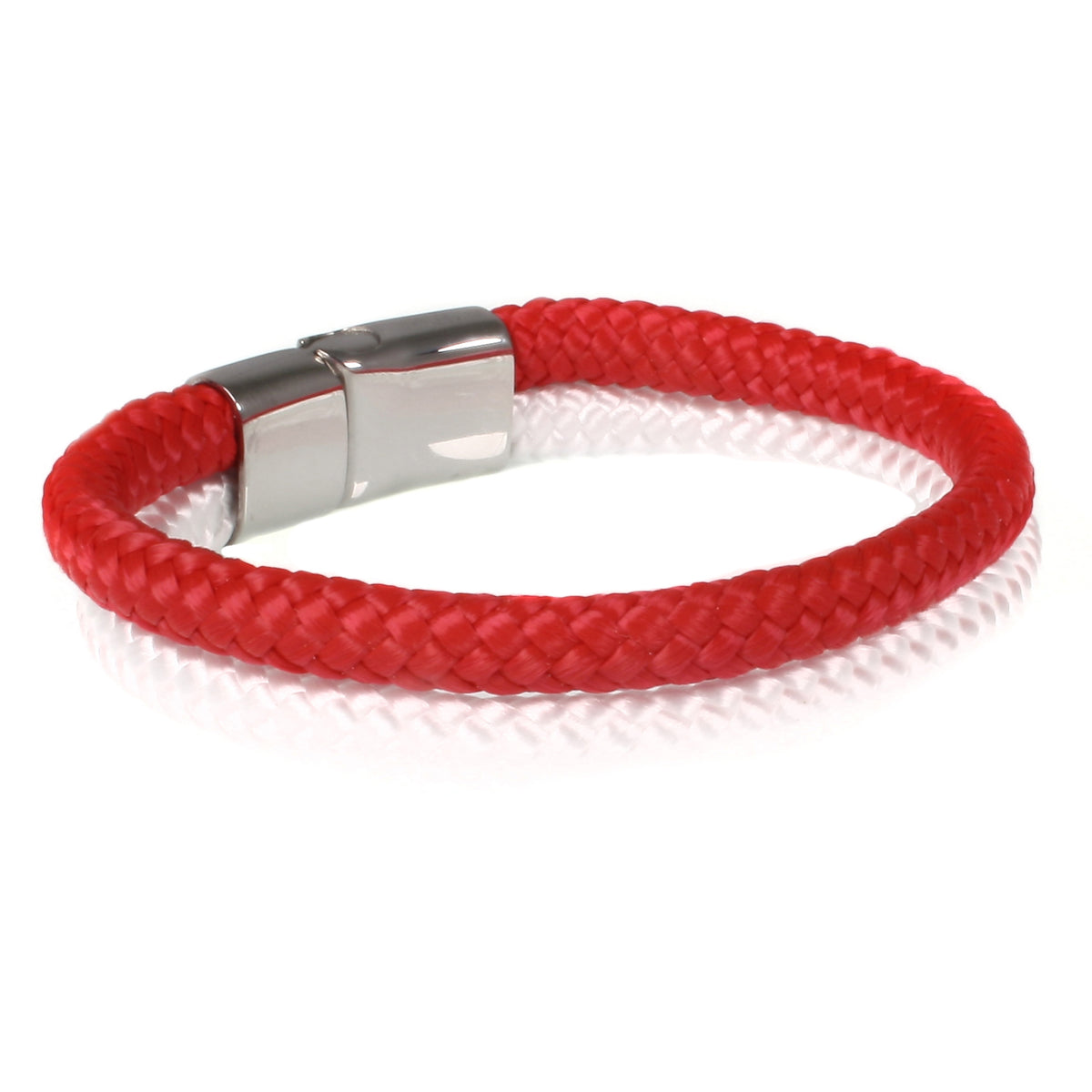 Segeltau-Armband-Damen-Herren-Tarifa-rot-weiss-hinten-Edelstahlverschluss-geflochten-wavepirate-shop-st
