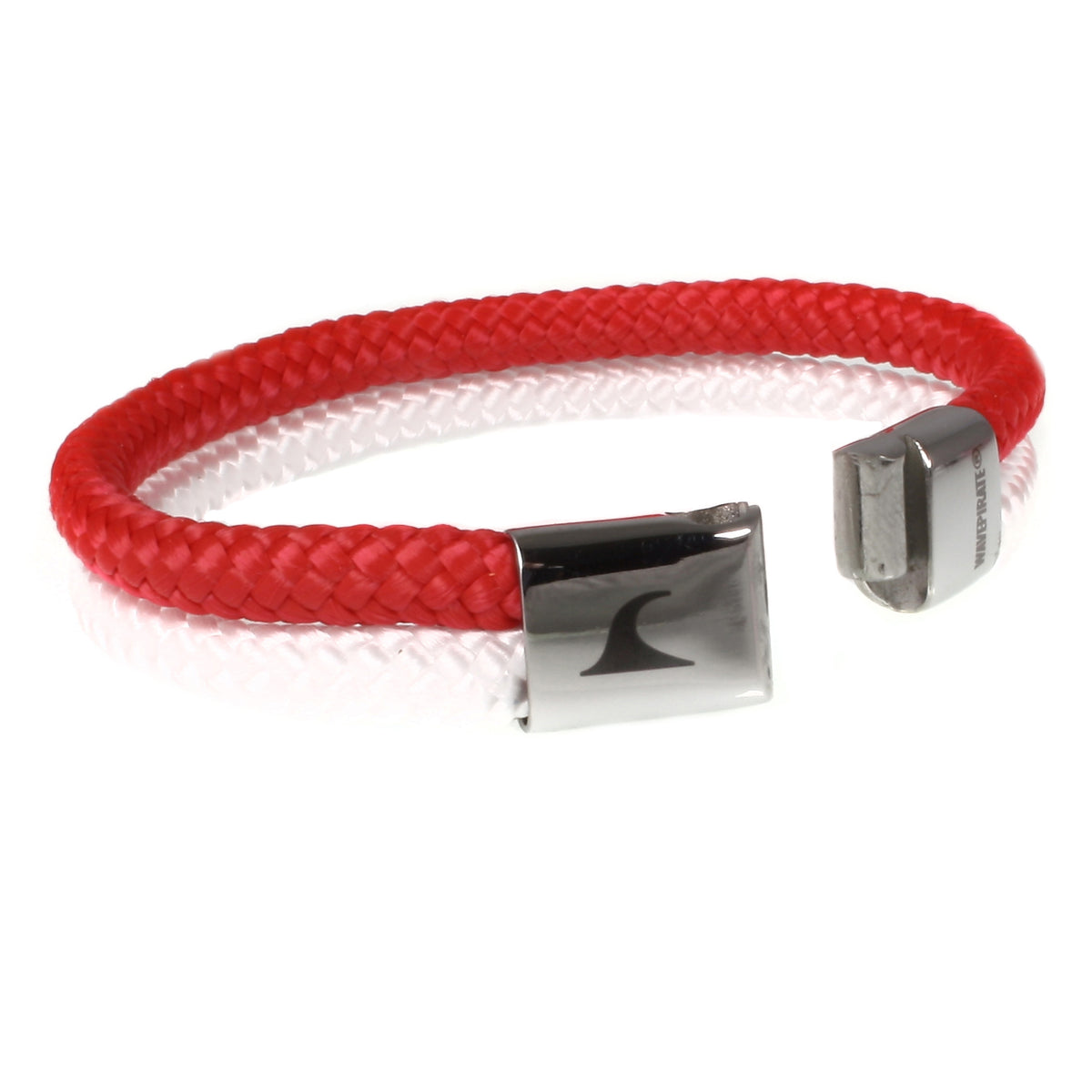 Segeltau-Armband-Damen-Herren-Tarifa-rot-weiss-offen-Edelstahlverschluss-geflochten-wavepirate-shop-st