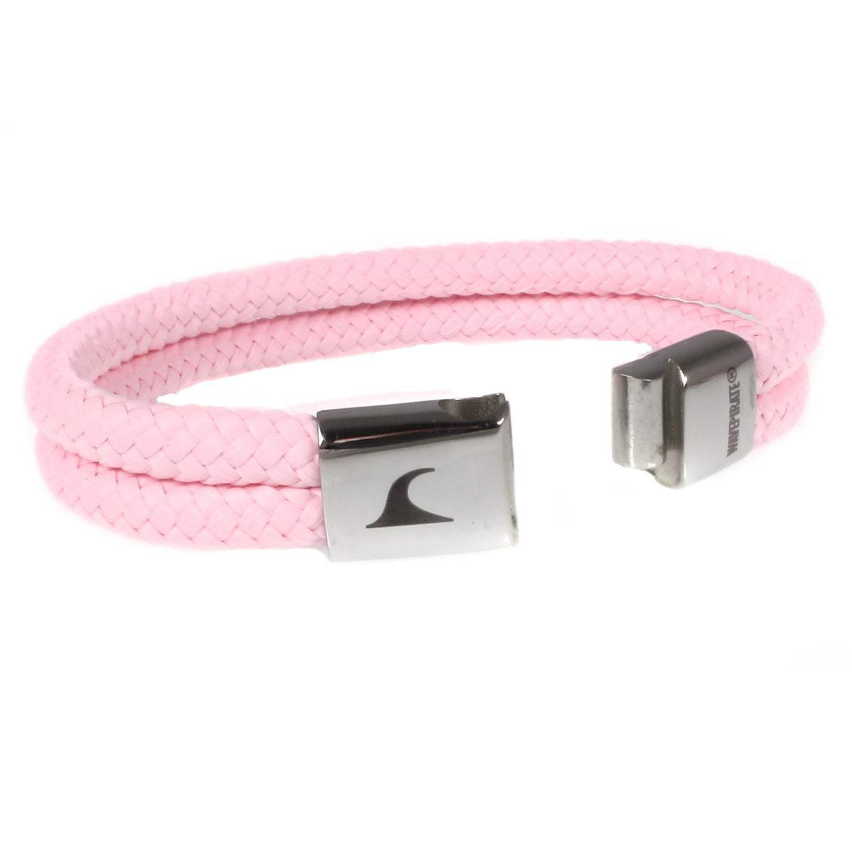 Segeltau-Armband-Damen-Tarifa-rosa-offen-Edelstahlverschluss-geflochten-wavepirate-shop-st