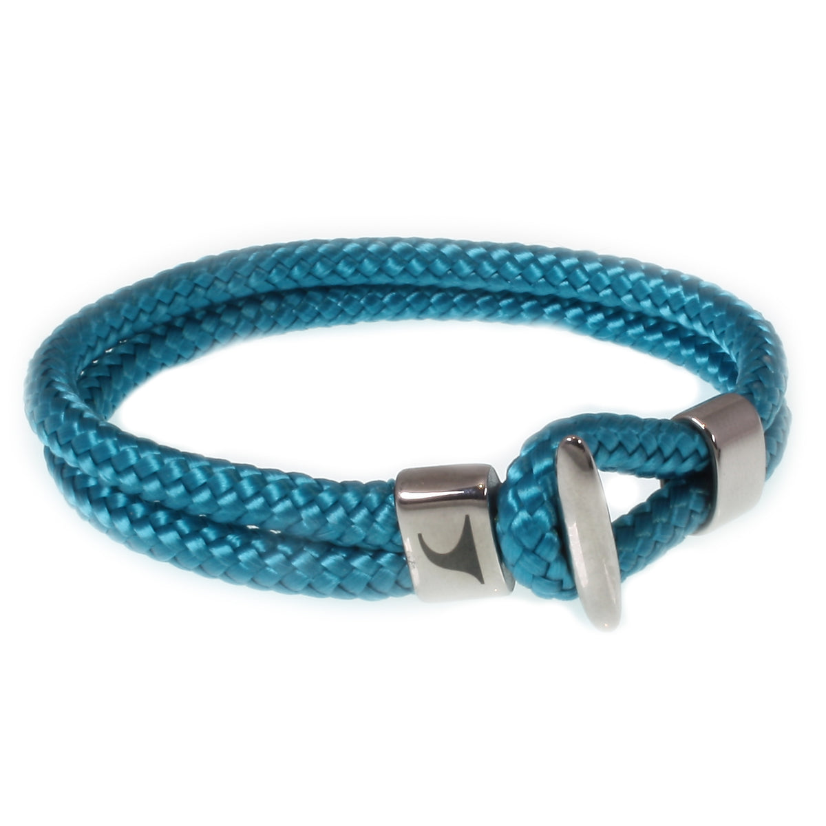 Segeltau-Armband-Herren-Aruba-blau-geflochten-Edelstahlverschluss-vorn-wavepirate-shop-st