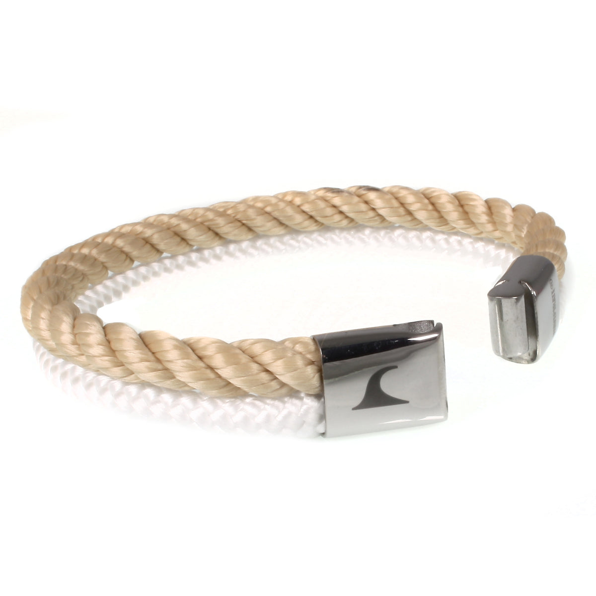 Segeltau-Armband-Herren-Damen-Tarifa-beige-weiss-offen-Edelstahlverschluss-kordel-geflochten-wavepirate-shop-k
