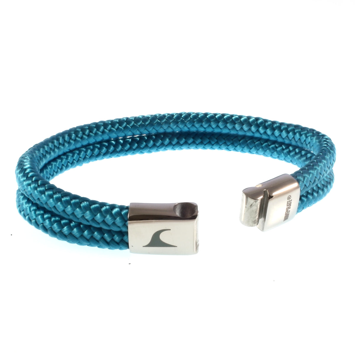Segeltau-Armband-Herren-Damen-Tarifa-blau-geflochten-Edelstahlverschluss-offen-wavepirate-shop-st
